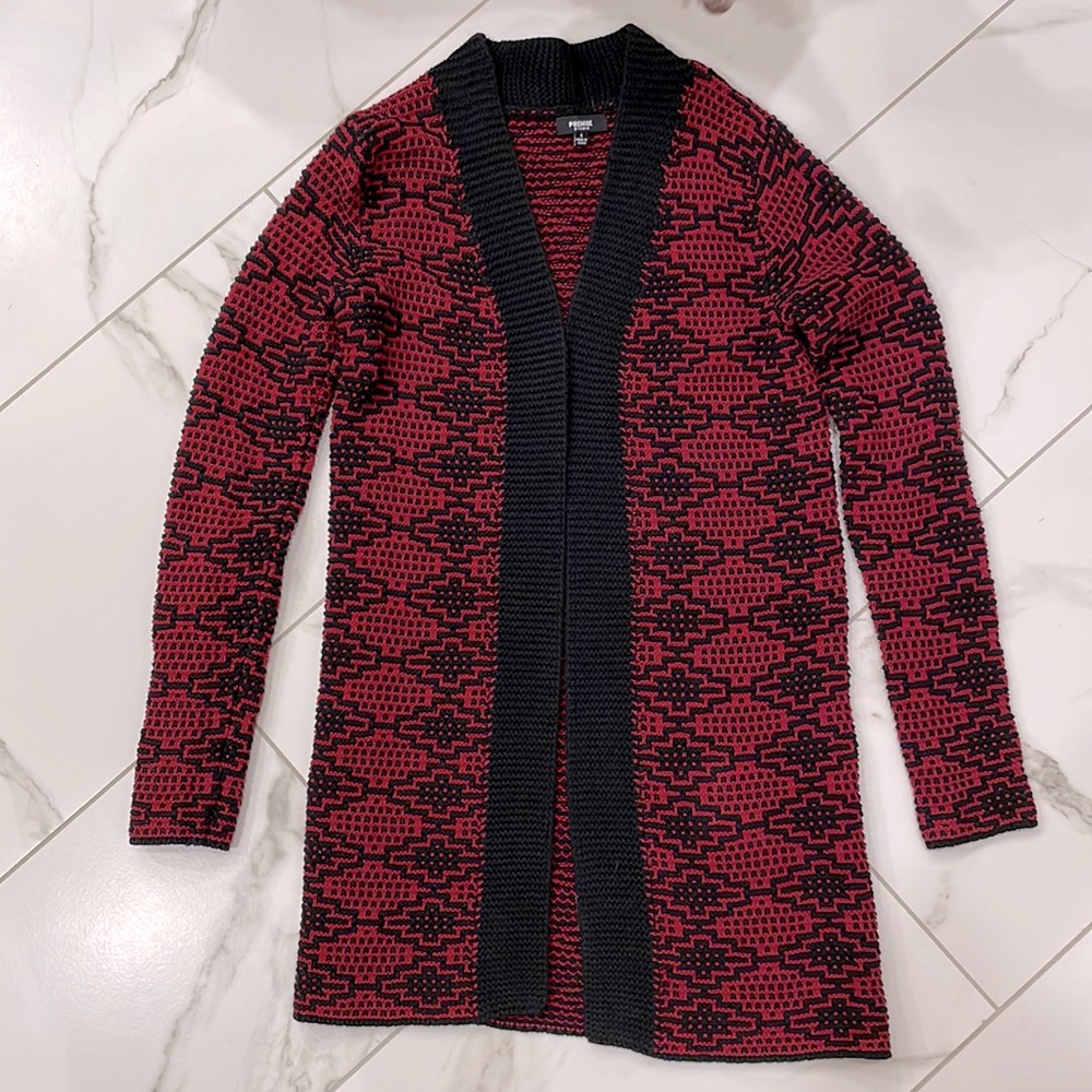 Long sweater coat size S